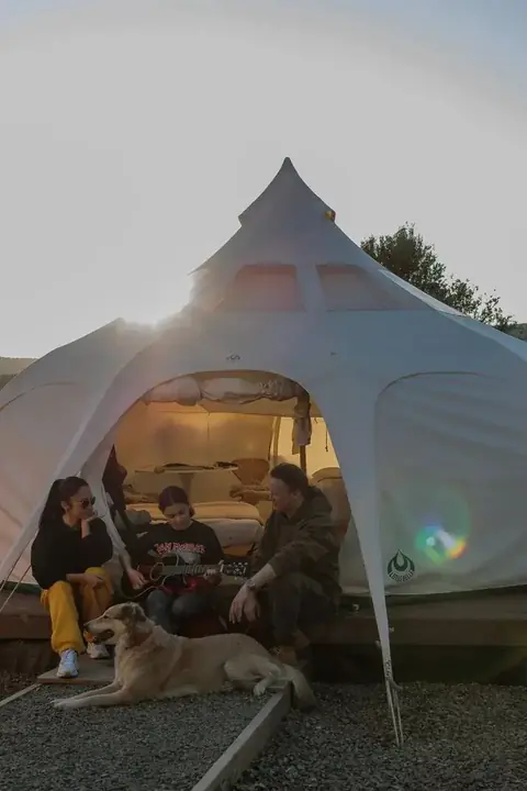 For Rest Glamping - Mudra Tent - Open-Air Bathtub